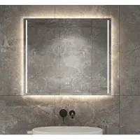 Schaere - Badkamerspiegel - LED Verlichting - Spiegel Verwarming - Touch Sensor - Dimfunctie - 80x60 cm