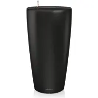 Lechuza RONDO PREMIUM 40 - Plantenbak - met uitneembare binnenbak - met bewateringssysteem - ALL-IN-ONE set met LECHUZA-PON - zwart mat