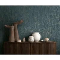 A.S. Création RUW BETONSTRUCTUUR BEHANG | Industrieel - blauw goud - Metropolitan Stories Hot Spots