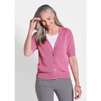 Goldner Vest Damesvest in roze, halflange mouwen
