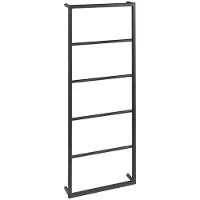 Sapho Ska wandhanddoekhouder 450x1150x100mm, zwart mat