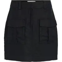 ROUGE EDIT Dames Rokken Rousummer Hw Short Skirt - Zwart - Maat 36