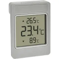 TFA-Dostmann Digitales Fensterthermometer WINDOO 30.1067.15 Raamthermometer Grijs