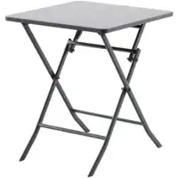 Central Park Stacy Tuintafel - Staal - Zwart - 60 X 60 X 71cm - Inklapbaar
