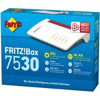 FRITZ! Box 7530 draadloze router Gigabit Ethernet Dual-band (2.4 GHz / 5 GHz) 4G Zwart, Rood, Wit