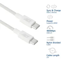 ACT USB-Kabel, USB-C, 240W, 2m, Wit