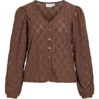 Vila Blouse 'ABBI' bruin