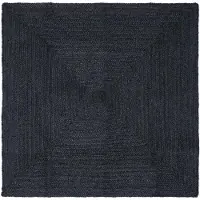 vidaXL Gebied Tapijt Donkergrijs 160 x 160 cm Jute