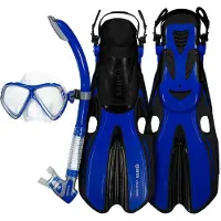 Mares Aquazone Volo One Splash Snorkeling Set Blauw EU 42-46