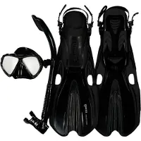 Mares Aquazone Volo One Splash Snorkeling Set Zwart EU 38-42