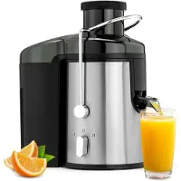 TIM. TIMSapcentrifugesgroentenenfruit-Sapcentrifuges-Slowjuicer-Zwart/Zilver-‎10cmx10cmx10cm