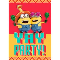 Hallmark Wenskaart uitnodiging minions 6 stuks