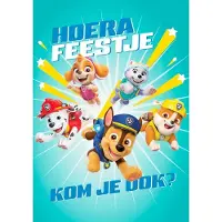 Hallmark Wenskaart uitnodiging paw patrol 6 stuks