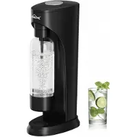 Homelux Sodamaker - Bruiswatermaker set inclusief BPA-vrije PET-fles - Draadloze bruiswatermaker - Voor 60L CO2-cilinder - Zwart
