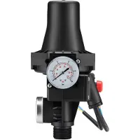 Wiltec drukschakelaar SKD-3, 230V, 1-fase, tot 10 bar, drukbeveiliging met droogloopbescherming voor waterpompen en pompsystemen, betrouwbare pompbesturing