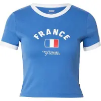 Levi's Shirt 'France Ringer Tee' hemelsblauw / rood / wit