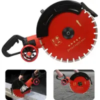 OEM Cirkelzaag, 7200W vermogen, 3000 omwentelingen per minuut, 163 mm zaagblad, inclusief waterpomp, ergonomisch handvatontwerp