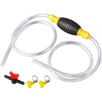 Gistuch Sifon-handpomp, draagbare handmatige brandstofpomp voor auto's met een hoog debiet en een 9,8-voet (ongeveer 3 meter) sifonslang met een omschakelventiel, geschikt voor benzine, diesel en olie