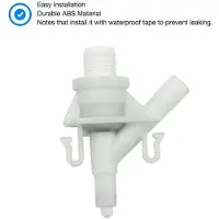 Gistuch 2-delige set waterventielen als vervanging voor Sealand Dometic 300, 310 en 320, lekvrij, verbeterde vulling voor toiletten in campers, vervangt onderdeelnummer 3853116