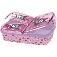 Hello Kitty Kuromi multi-compartiment lunchtrommel, brooddoos - broodtrommel