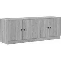 vidaXL Opbergkast voor loftbed 2 st Grijs Sonoma 66 x 35 x 48 cm