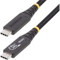 StarTech.com 1m USB4 Kabel, USB-IF Gecertificeerde USB Type-C Kabel, 40Gbps, 240W Power Delivery PD 3.1 EPR, 8K 60Hz, USB-C Data/Laad Kabel, Compatibel met Thunderbolt/USB 3.2 Poorten