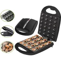 Zilan ZLN-2816 Notenkoekjesmaker XL - Wafelnootjes maker – 1600 W – Cake Pop Maker– Anti-aanbak & Cool-Touch – Zwart