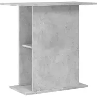 vidaXL Aquariumstandaard 75x36x72,5 cm bewerkt hout betongrijs