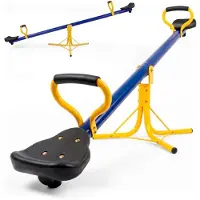 Mobiclinic Mobifun - Roterende Wipwap - Kinderschommelstoel - 360º draaibaar - 2 Zitplaatsen - 103.5 x 24 x 12 cm - Comfortabele grip - Veilig - Voor speeltuin, tuin en buiten