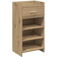 vidaXL Schoenenkast 48 x 36 x 92 cm Bewerkt hout Artisanaal eiken