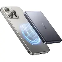 Torras Minimag 10000 mAh MagSafe Powerbank Reisformaat Donkergrijs