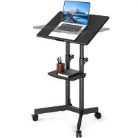 OEM Flexibele rolstoel bureau met wielen, ideaal voor efficiënt thuiswerken en presentaties