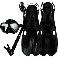 Mares Aquazone Volo One Dry Snorkeling Set Zwart EU 38-42