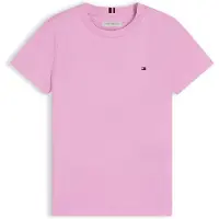 Tommy Hilfiger T-shirt roze Jongens Katoen Ronde hals Effen - maat 122