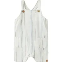 Lil´ Atelier Baby Broeken Nbmjeran Loose Short Overall Lil - Ecru - Maat 74
