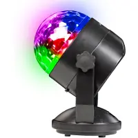 Enzo Denver LED Partybol disco 4W 7 functies +ab zwart - 9700210