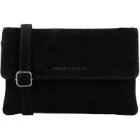 Hide & Stitches Suede Shoulderbag black