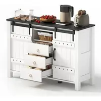 STILVORA Kast 79 L x 80.5 B x 39，5H(cm) van spaanplaat, wit, met 5 laden en vergulde grepen, stevig ontwerp