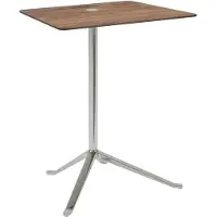 Fritz Hansen Little Friend Ks14 Side Table Chrome / - Bijzettafels & buffetten Laminaat Walnut - 5702370184773