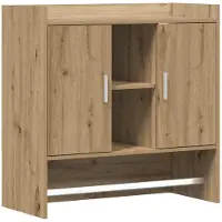 vidaXL Wandplank Muurmontage Artisanaal eiken 80 x 36 x 80 cm