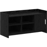 vidaXL Schoenenkast Zwart eiken 100 x 39,5 x 51 cm Bewerkt hout