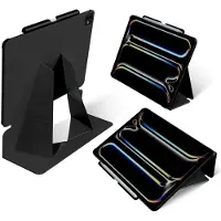 MOFT Hoes Geschikt voor iPad Air 13 (2024/2025) - Float Folio Book Case - Beschermhoes met Standaard - MOVAS Vegan Leer - Sleep/Wake - Zwart