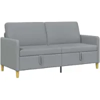 vidaXL Sofa met Opbergruimte Lichtgrijs 172 x 78 x 87 cm Polyester