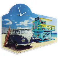 Brisa VW Collection - W T1 Bulli Bus wandklok van acrylglas