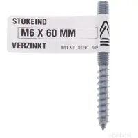 Deltafix - Stokeind m6x60 p/s