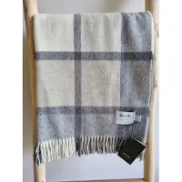 Bronte by moon Wollen Plaid - WINDOWPANE White (Merino) 140x185cm - Bronte x Plaids.shop