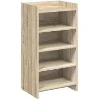 vidaXL Schoenenkast Sonoma Eiken 48 x 36 x 92 cm Bewerkt hout
