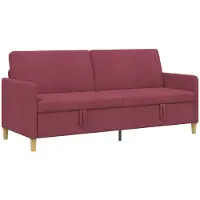 vidaXL Sofa met Opbergruimte Wijnrood 192 x 78 x 87 cm Polyester