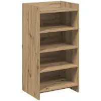 vidaXL Schoenenkast 48 x 36 x 92 cm Bewerkt hout Artisanaal eiken