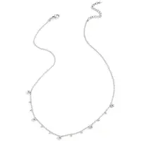 Yehwang Ketting met afwisselende bolletjes - zilver -